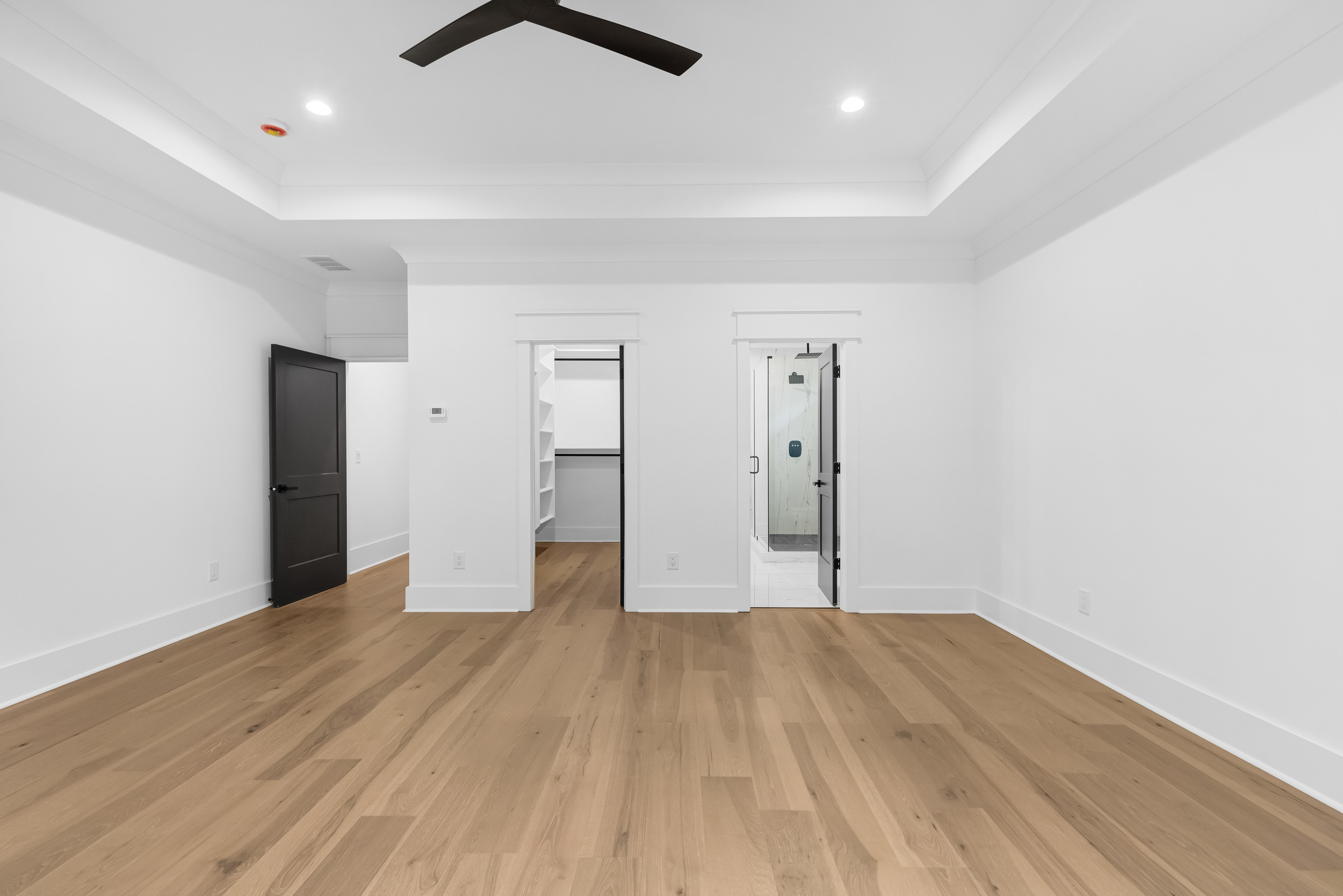 Open living area with hardwood floors